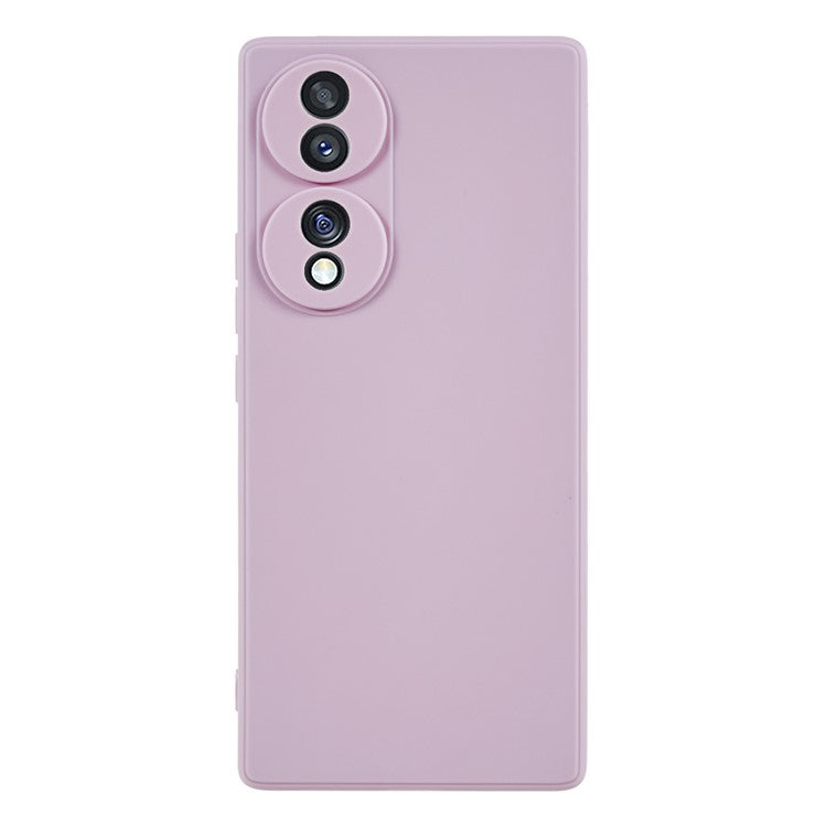 For Honor 70 5G Straight Edge TPU Phone Case Precise Cutout Camera Protection Cover - Purple