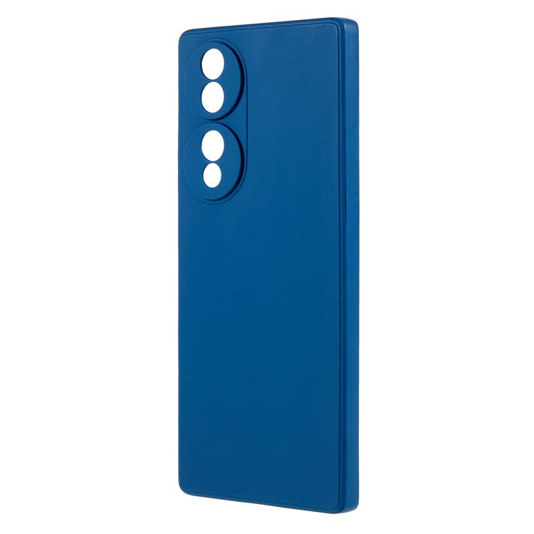 For Honor 70 5G Straight Edge TPU Phone Case Precise Cutout Camera Protection Cover - Sapphire