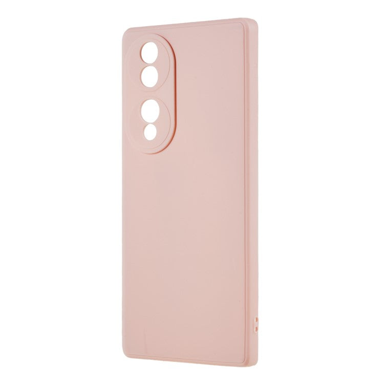 For Honor 70 5G Straight Edge TPU Phone Case Precise Cutout Camera Protection Cover - Pink