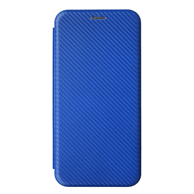 For OnePlus Nord 3 5G / Ace 2V Carbon Fiber Texture Leather Stand Phone Case Card Holder Phone Cover - Blue