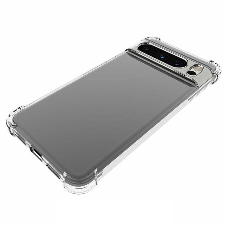 For Google Pixel 8 Pro TPU Clear Phone Case Anti-slip Four Corner Airbag Shockproof Phone Cover