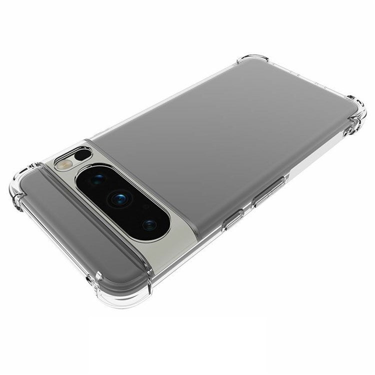 For Google Pixel 8 Pro TPU Clear Phone Case Anti-slip Four Corner Airbag Shockproof Phone Cover