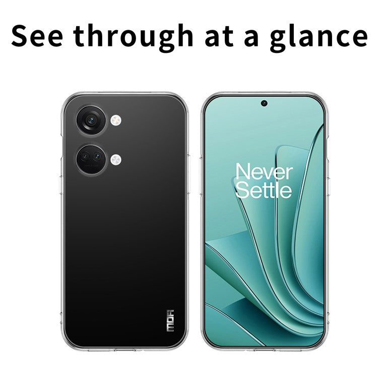 MOFI Soft TPU Phone Cover for OnePlus Nord 3 5G / Ace 2V Drop Resistant Transparent Case