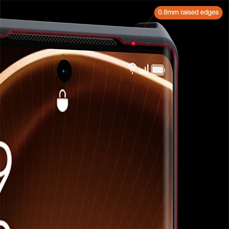 XUNDD For Oppo Find X6 Acrylic+TPU Phone Case Airbag Protection Smartphone Cover - Black Matte Laser Texture