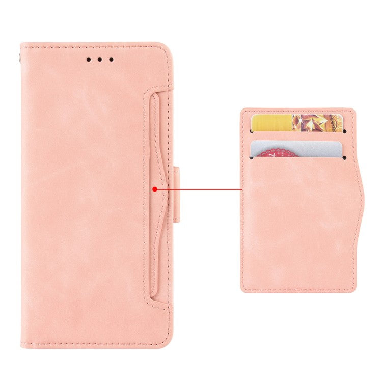 For OnePlus Nord CE 3 Lite 5G / Nord N30 5G Multiple Card Slots Phone Case Leather Wallet Stand Cover - Pink