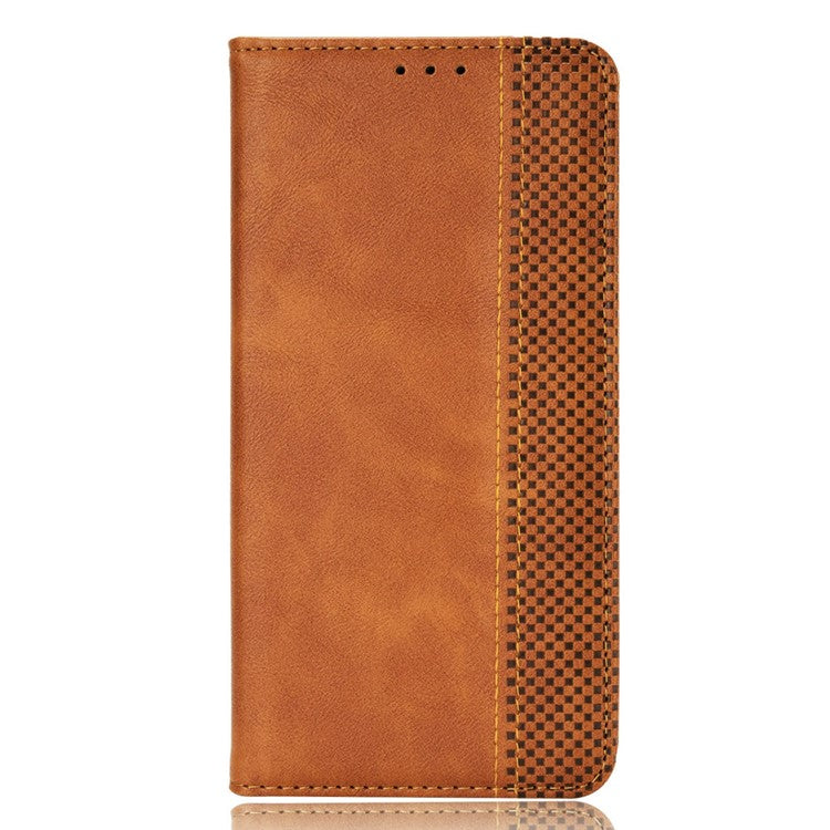 For OnePlus Nord CE 3 Lite 5G / Nord N30 5G Wallet Phone Case Retro PU Leather Mobile Phone Stand Cover - Brown