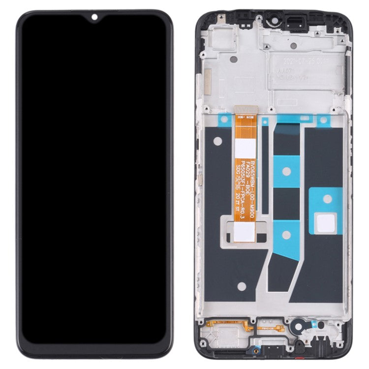 For Oppo A54s Grade S OEM LCD Screen and Digitizer Assembly + Frame Replace Part (without Logo)