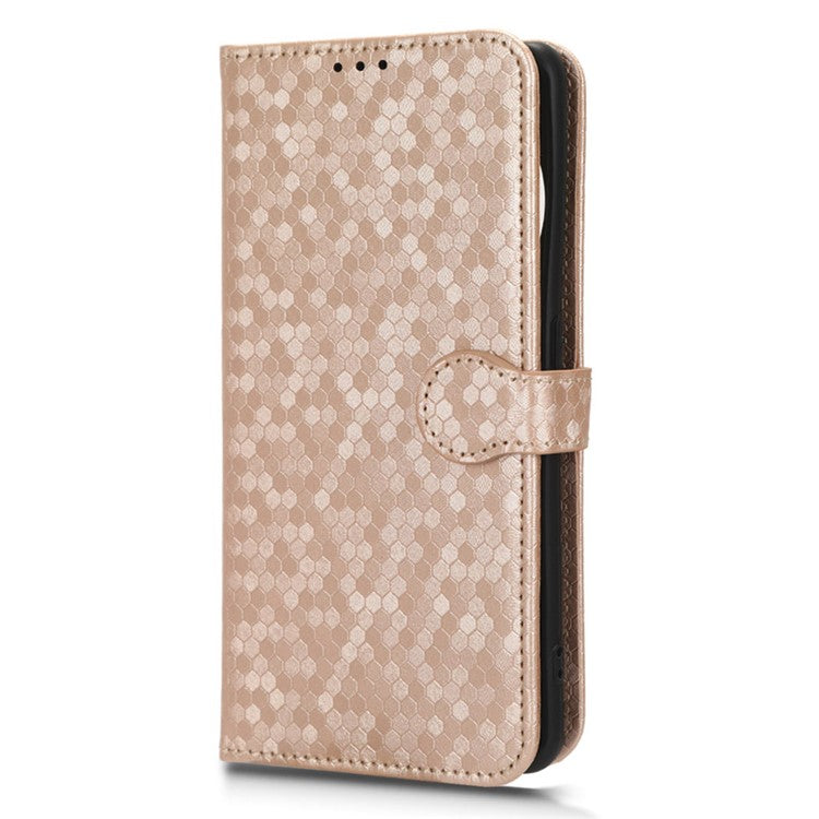PU Leather Cover for Oppo Find X6 Pro Dot Pattern Imprinted Wallet Phone Case with Stand - Rose Gold