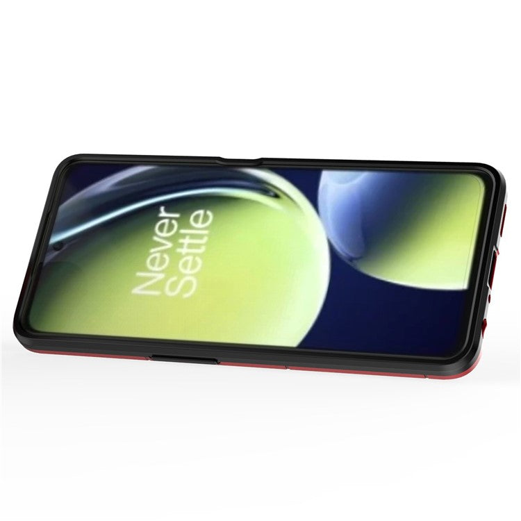 For OnePlus Nord CE 3 Lite 5G / Nord N30 5G Ring Kickstand Phone Case TPU+PC Anti-Scratch Shockproof Cover - Red