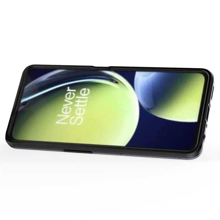 For OnePlus Nord CE 3 Lite 5G / Nord N30 5G Ring Kickstand Phone Case TPU+PC Anti-Scratch Shockproof Cover - Blue