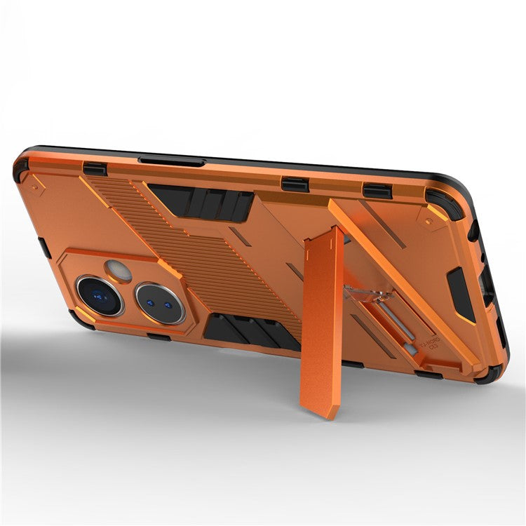 For OnePlus Nord CE 3 Lite 5G / Nord N30 5G Kickstand Phone Case TPU+PC Anti-Scratch Back Cover - Orange
