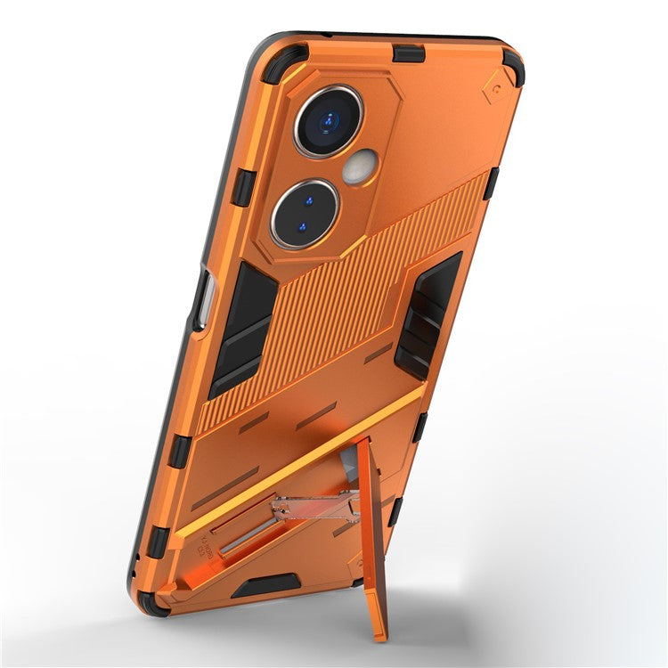 For OnePlus Nord CE 3 Lite 5G / Nord N30 5G Kickstand Phone Case TPU+PC Anti-Scratch Back Cover - Orange