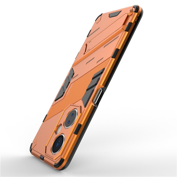 For OnePlus Nord CE 3 Lite 5G / Nord N30 5G Kickstand Phone Case TPU+PC Anti-Scratch Back Cover - Orange