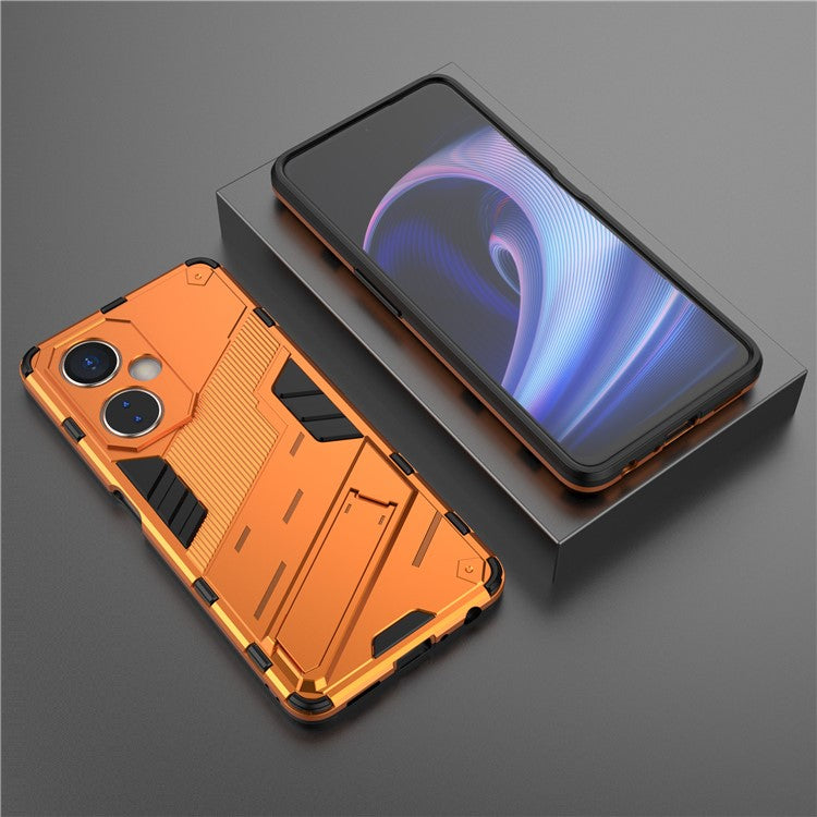 For OnePlus Nord CE 3 Lite 5G / Nord N30 5G Kickstand Phone Case TPU+PC Anti-Scratch Back Cover - Orange
