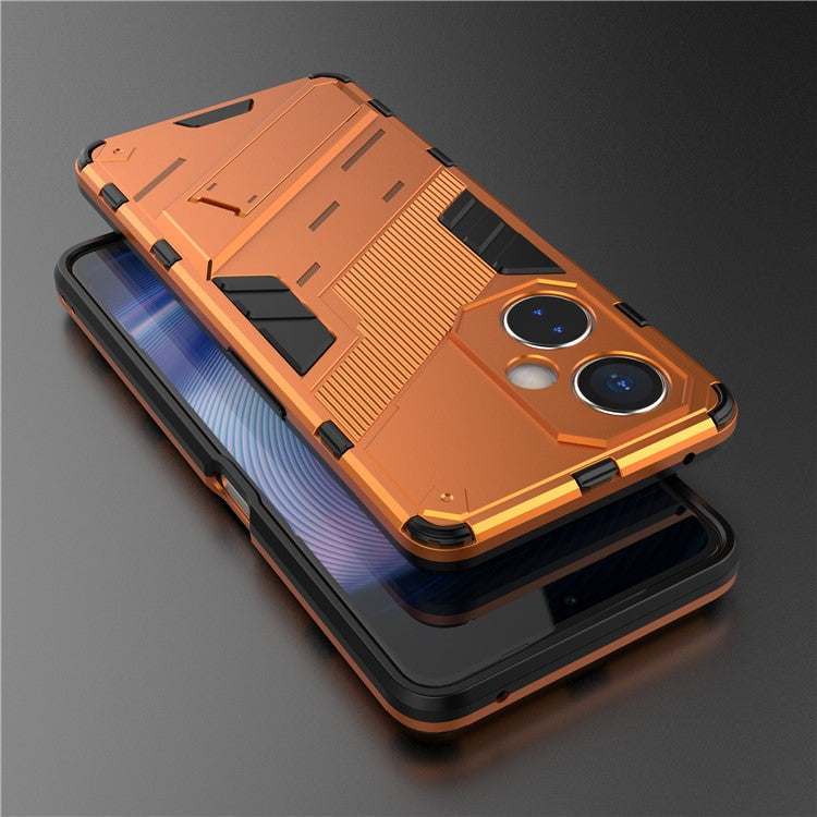 For OnePlus Nord CE 3 Lite 5G / Nord N30 5G Kickstand Phone Case TPU+PC Anti-Scratch Back Cover - Orange