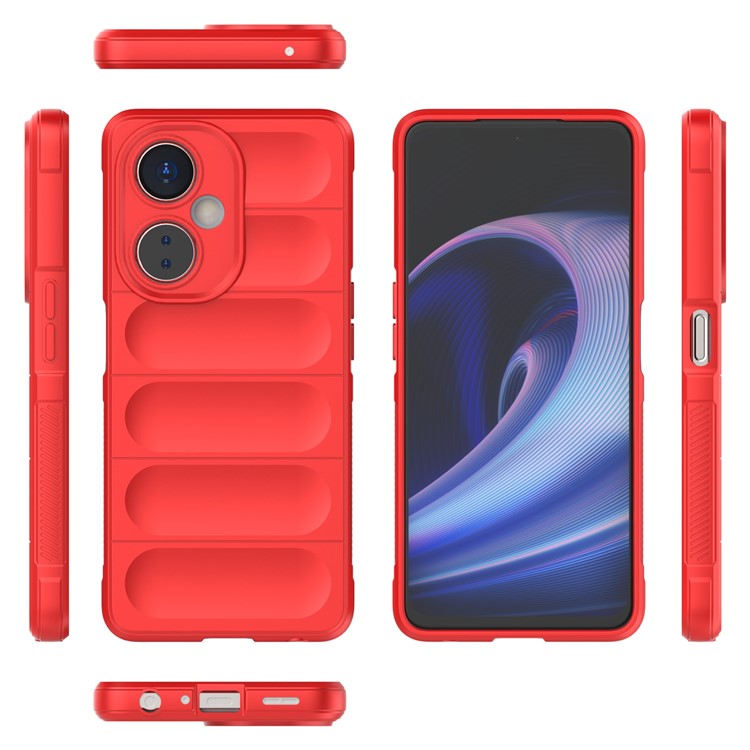 For OnePlus Nord CE 3 Lite 5G / Nord N30 5G Soft TPU Rugged Protective Phone Case Drop-Proof Cover - Red