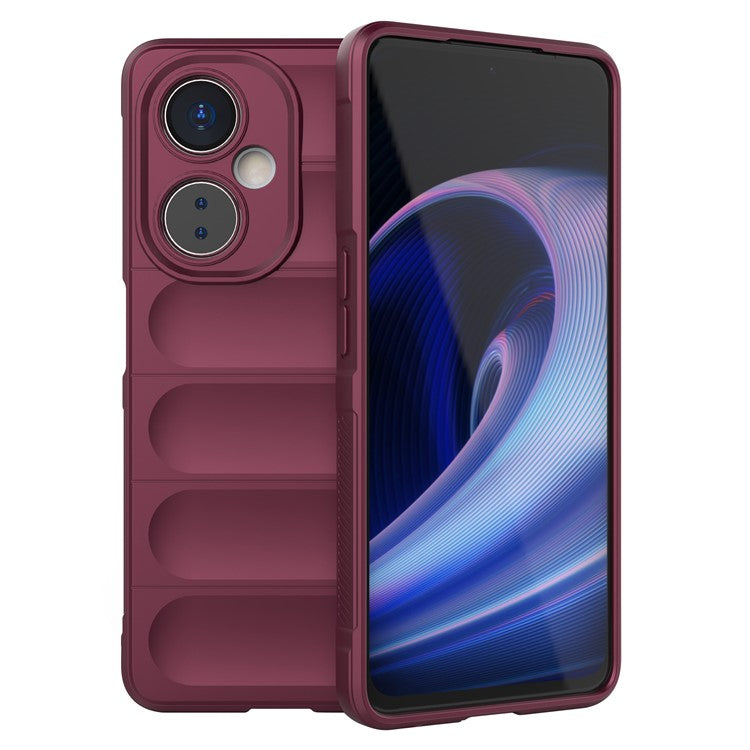 For OnePlus Nord CE 3 Lite 5G / Nord N30 5G Soft TPU Rugged Protective Phone Case Drop-Proof Cover - Wine Red