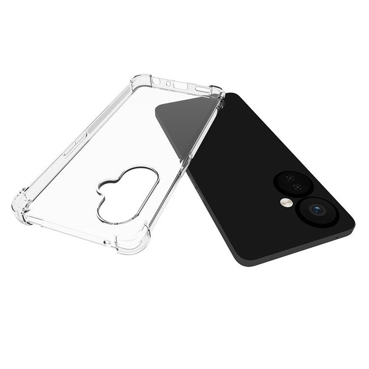 For OnePlus Nord CE 3 Lite 5G / Nord N30 5G Transparent TPU Phone Case Anti-slip Anti-drop Airbag Protection Phone Cover