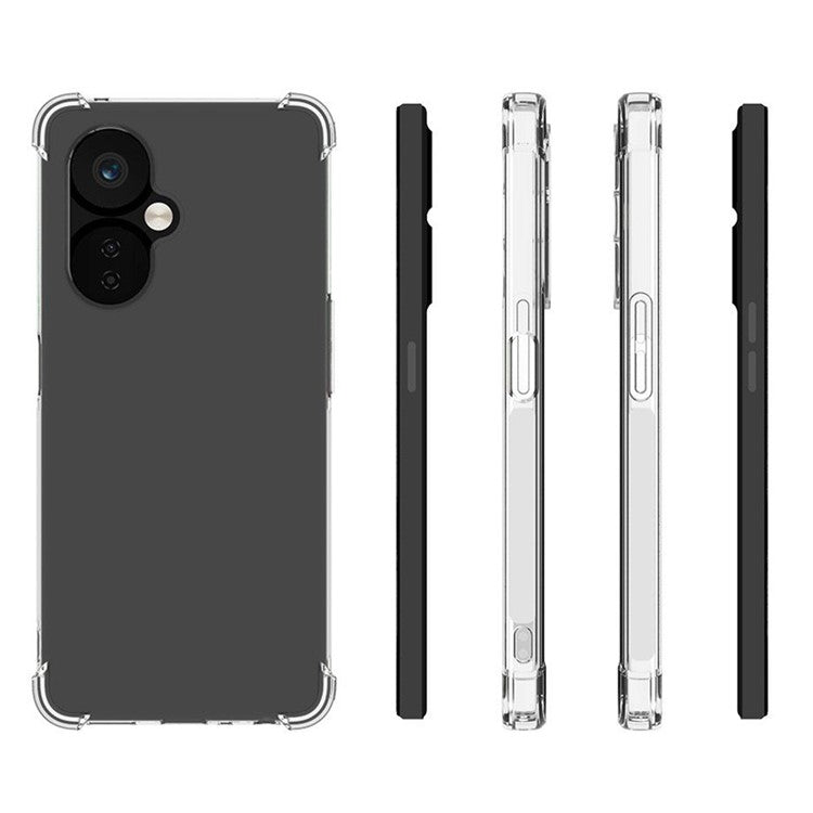For OnePlus Nord CE 3 Lite 5G / Nord N30 5G Transparent TPU Phone Case Anti-slip Anti-drop Airbag Protection Phone Cover