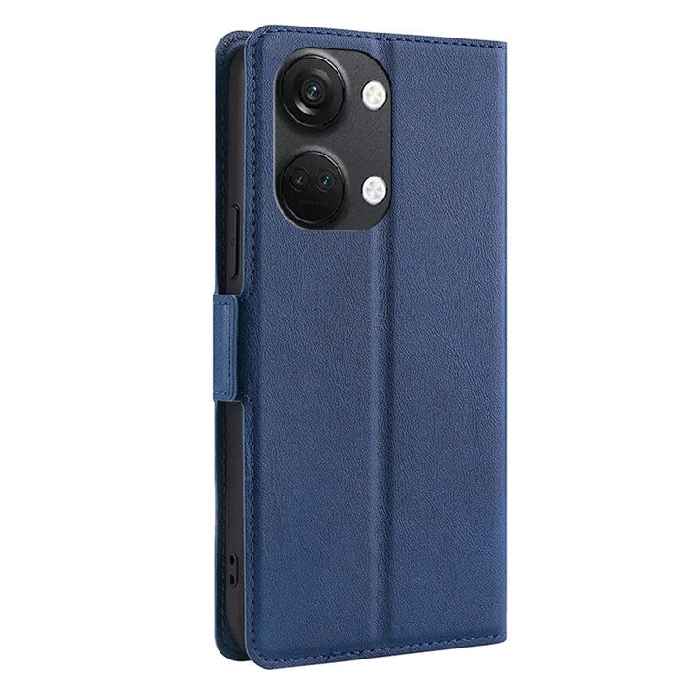 For OnePlus Nord 3 5G / Ace 2V 5G Card Slot Leather Phone Case Foldable Stand Phone Cover - Blue