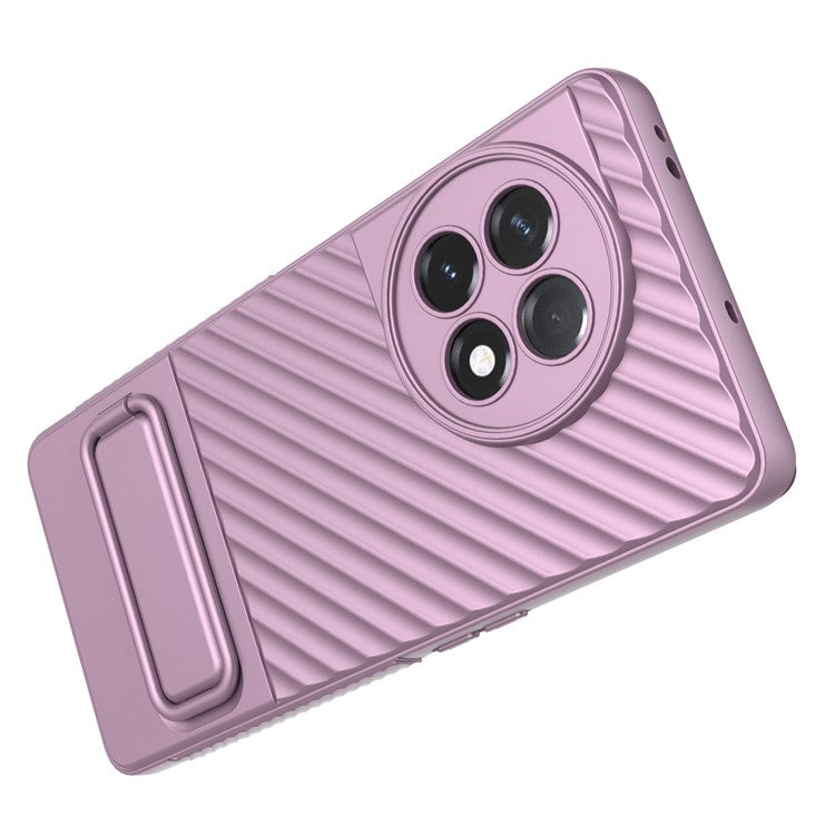 For OnePlus Ace 2 5G Rugged TPU Phone Case Kickstand Cover Anti-Drop Shockproof Phone Shell - Light Purple