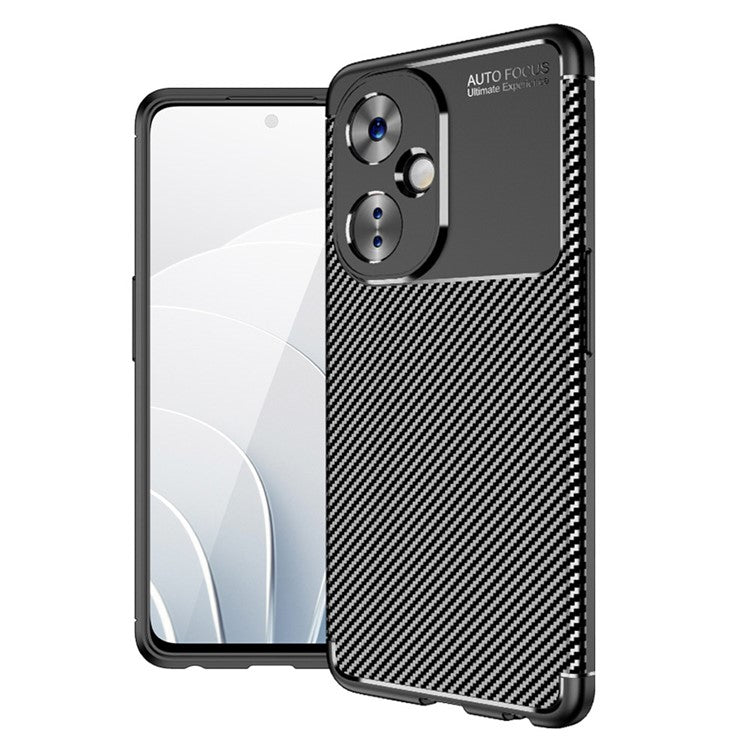 For OnePlus Nord CE 3 Lite 5G / Nord N30 5G Carbon Fiber Texture Case Soft TPU Drop Protection Phone Cover