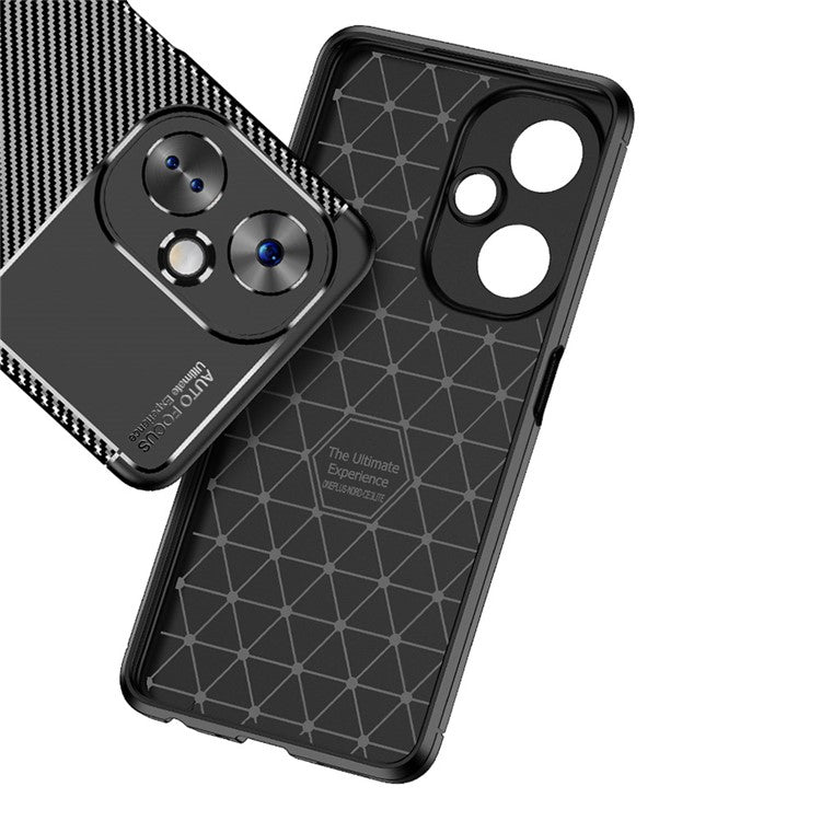For OnePlus Nord CE 3 Lite 5G / Nord N30 5G Carbon Fiber Texture Case Soft TPU Drop Protection Phone Cover