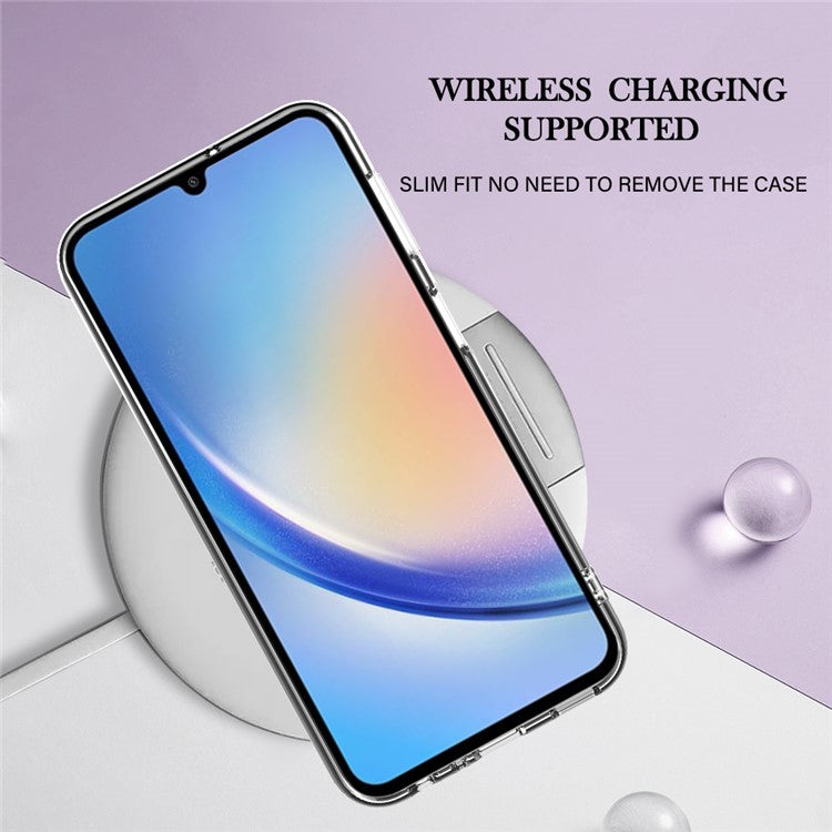 YB IMD Series-16 for Samsung Galaxy A24 4G (162.1 x 77.6 x 8.3mm) , IMD 2.0mm Electroplating Marble Pattern Phone Cover - Blue