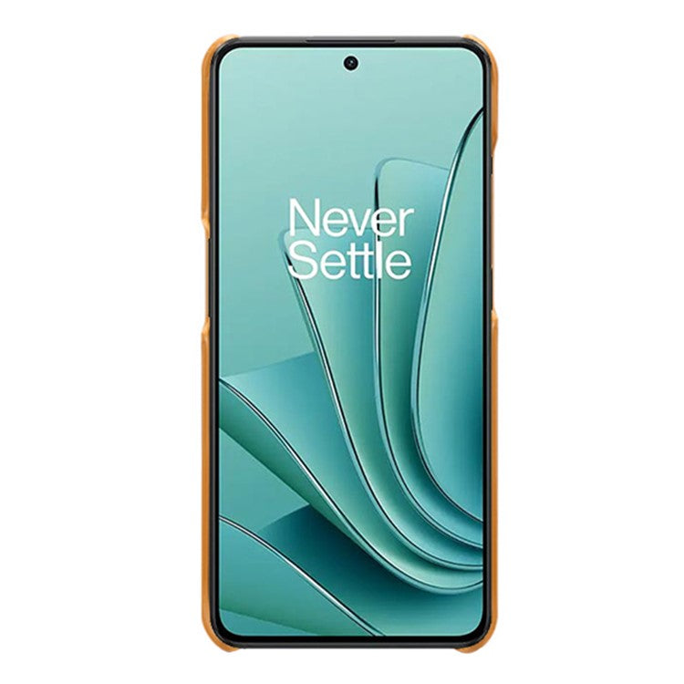 For OnePlus Nord 3 5G / Ace 2V Slim Shockproof Phone Cover PU Leather + PC Calf Texture Phone Case - Orange