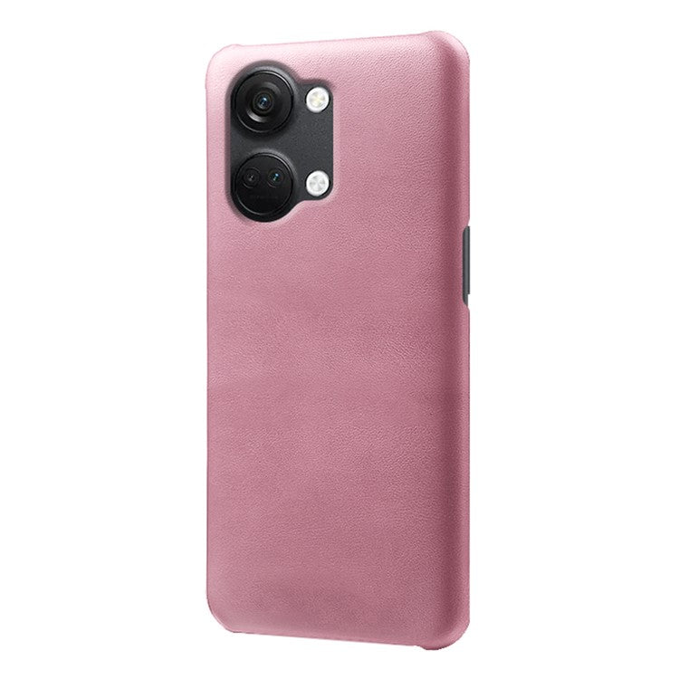 For OnePlus Nord 3 5G / Ace 2V Slim Shockproof Phone Cover PU Leather + PC Calf Texture Phone Case - Rose Gold