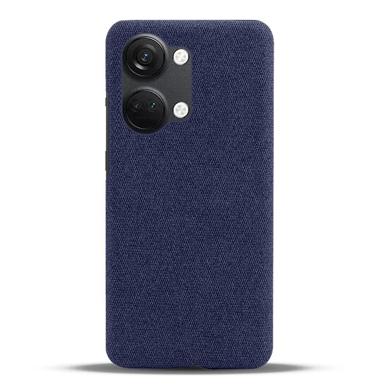 For OnePlus Nord 3 5G / Ace 2V Shockproof Non-Slip Case Cloth+Hard PC Protective Guardian Phone Cover - Blue