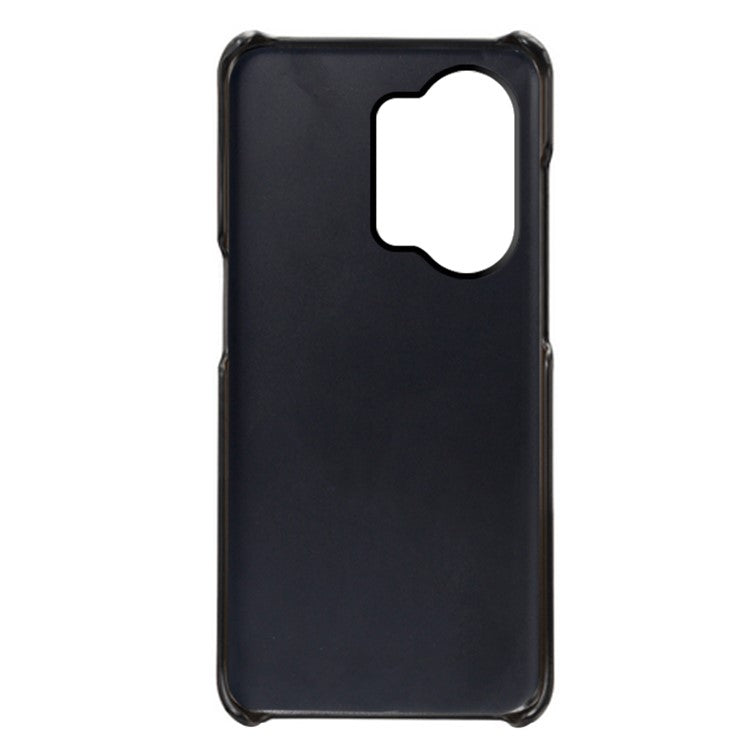Phone Case for OnePlus Nord 3 5G / Ace 2V Drop Protection Dual Card Slots PU Leather Coated PC Cover - Black