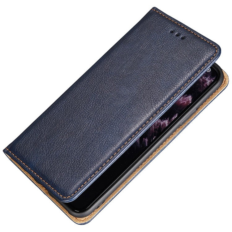 Phone Stand Case for Oppo Find X6 Pro Magnetic Auto-closing PU Leather Wallet Drop-proof Cover - Brown
