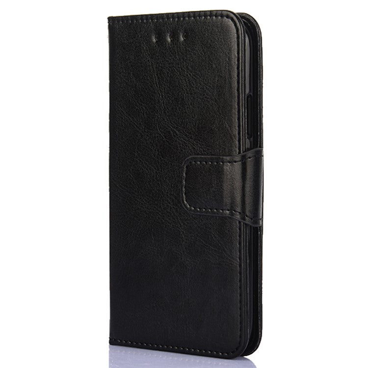 Shockproof Case for Oppo Find X6 Leather Flip Cover Anti-Drop Wallet Phone Case with Stand - Black
