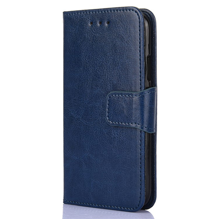 Protective Case for Oppo Find X6 Pro Leather Flip Phone Shell Anti-Fall Wallet Phone Case with Stand - Sapphire