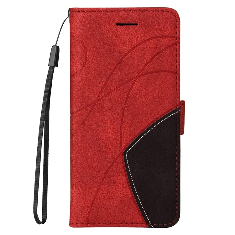 KT Leather Series-1 For OnePlus Nord CE 3 Lite 5G / Nord N30 5G Wallet Phone Case Flip Dual-color Splicing Leather Stand Cover - Red