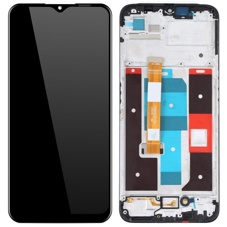 For Realme C35 4G Grade C LCD Screen and Digitizer Assembly + Frame Replacement Part (without Logo)