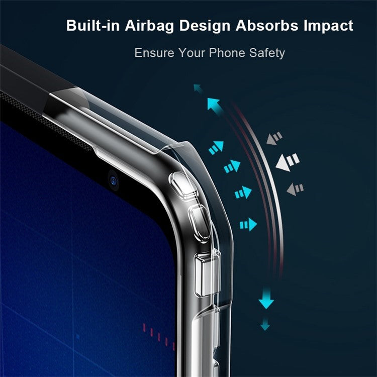 XUNDD Phone Case for Asus ROG Phone 7 5G / 7 Pro , Acrylic+TPU Fall Prevention Protective Cover - Transparent / Black