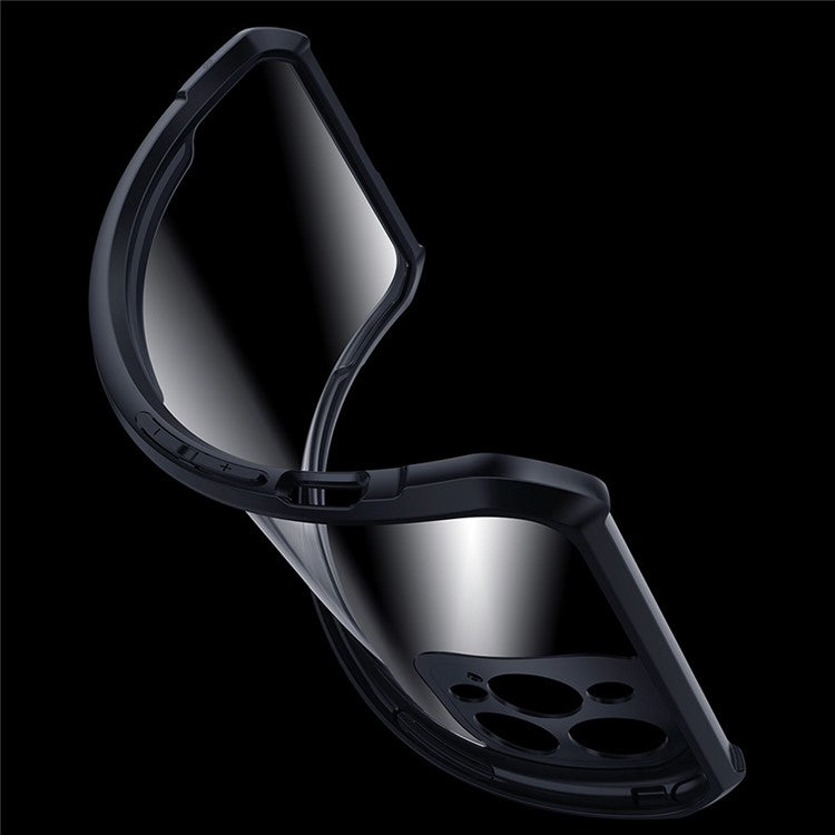 XUNDD Phone Case for Asus ROG Phone 7 5G / 7 Pro , Acrylic+TPU Fall Prevention Protective Cover - Transparent / Black