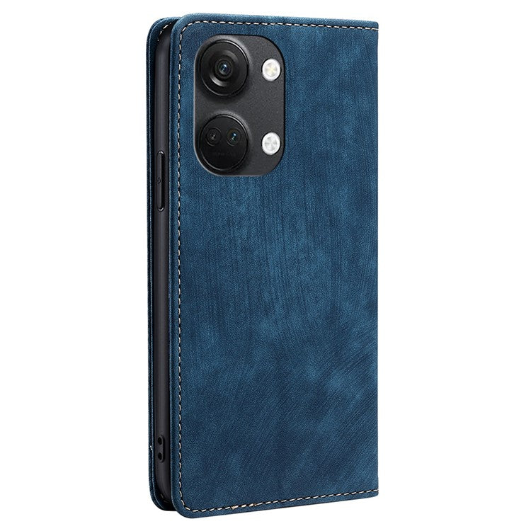 Phone Case for OnePlus Nord 3 5G / Ace 2V 5G Shockproof PU Leather RFID Blocking Stand Wallet Flip Cover - Blue