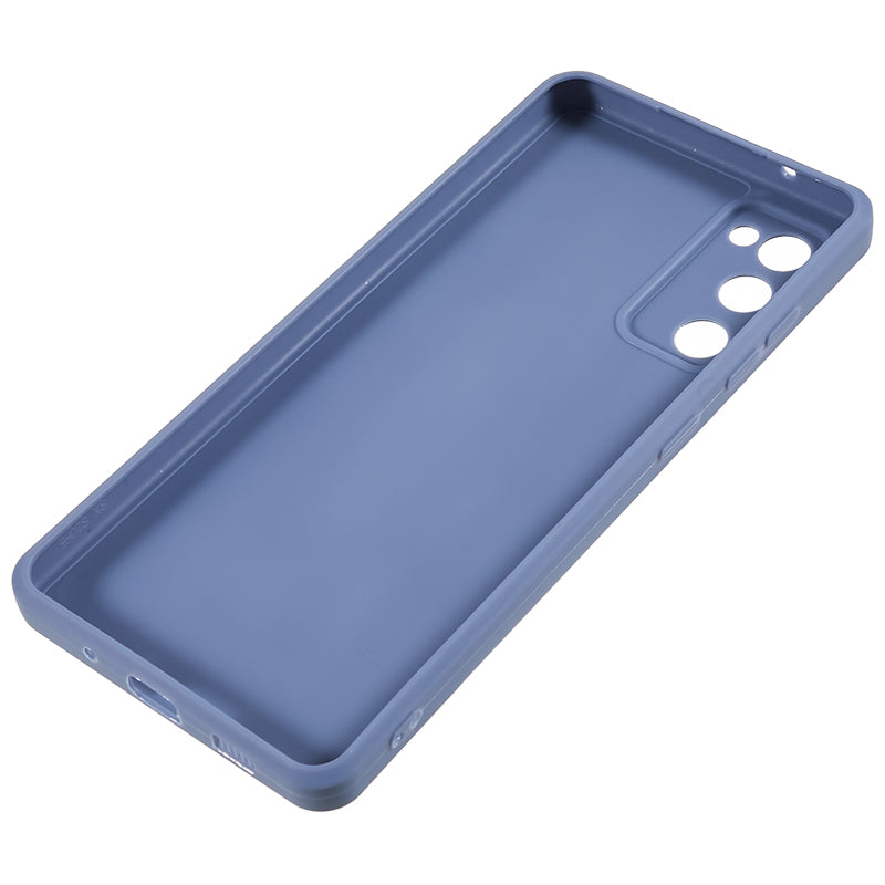 Straight Edge TPU Case for Samsung Galaxy S20 FE 4G / FE 5G / S20 Lite / S20 FE 2022 , Precise Cutout Shockproof Phone Cover - Lavender Grey