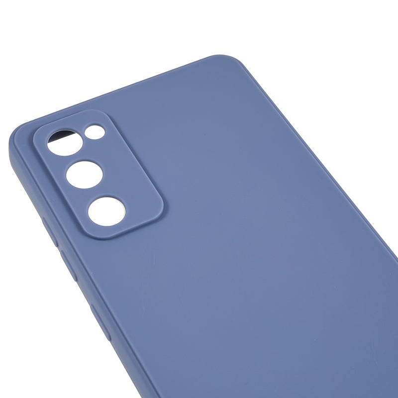 Straight Edge TPU Case for Samsung Galaxy S20 FE 4G / FE 5G / S20 Lite / S20 FE 2022 , Precise Cutout Shockproof Phone Cover - Lavender Grey