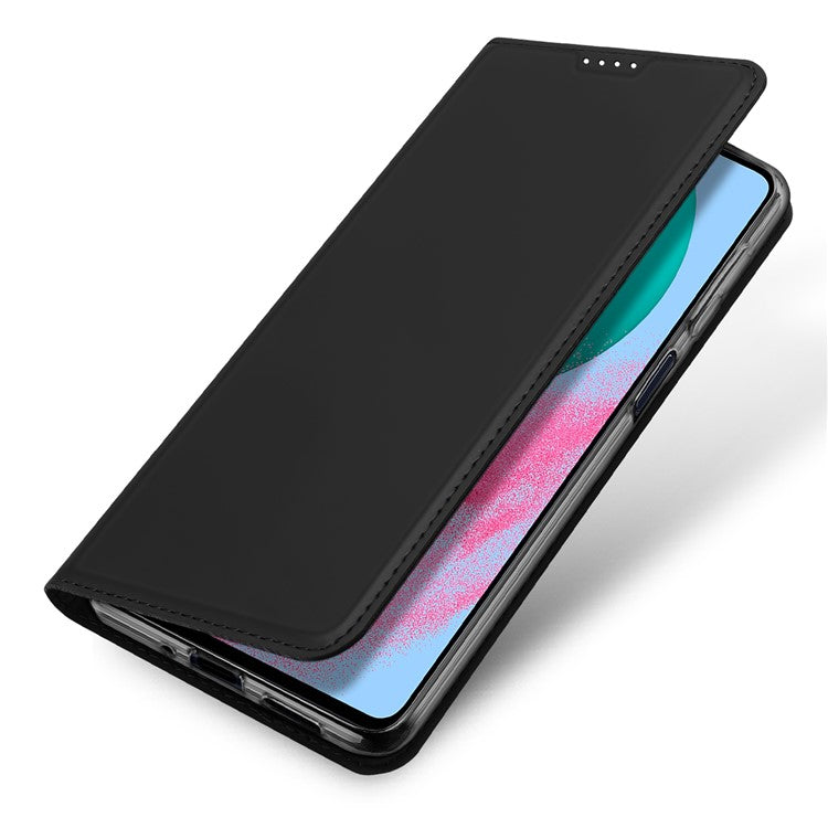 DUX DUCIS Skin Pro Series for Samsung Galaxy M54 5G / F54 5G PU Leather Card Slots Case Flip Stand Phone Cover - Black