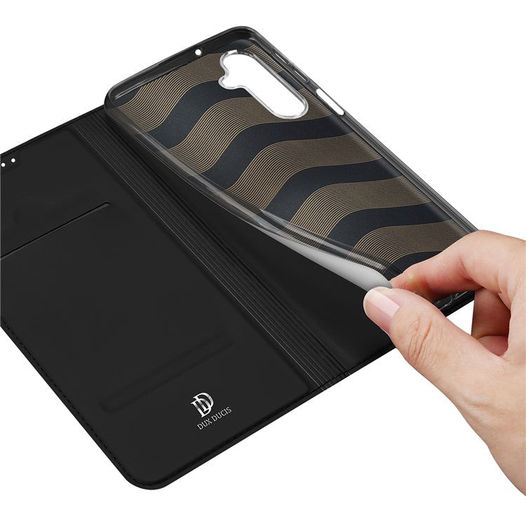 DUX DUCIS Skin Pro Series for Samsung Galaxy M54 5G / F54 5G PU Leather Card Slots Case Flip Stand Phone Cover - Black