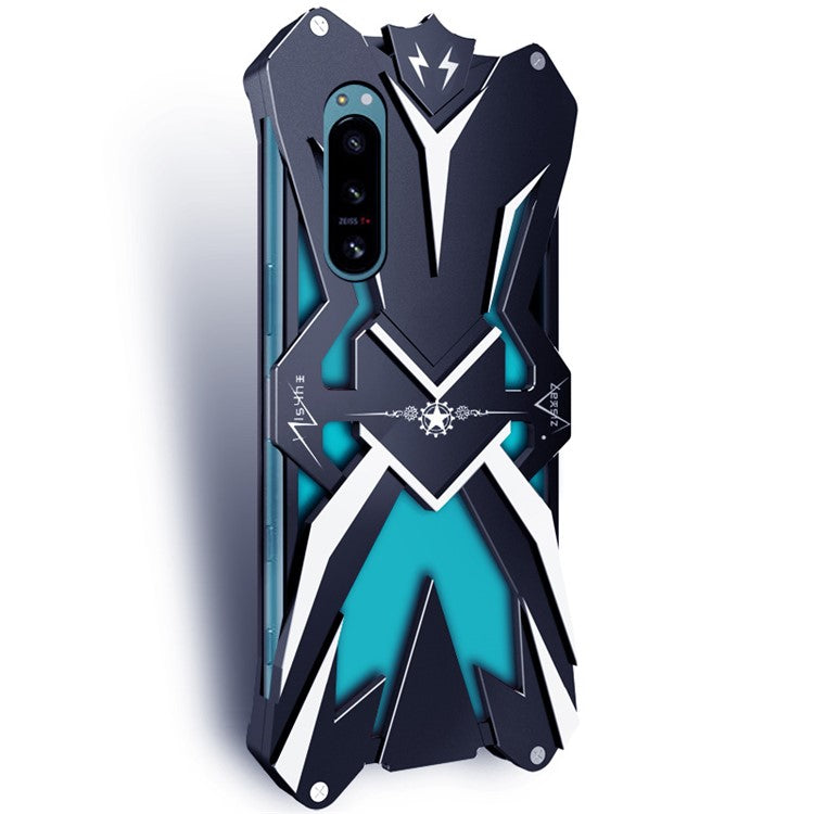 For Sony Xperia 5 II Aluminum Alloy Phone Case Heavy Duty Protection Drop-proof Mobile Phone Cover