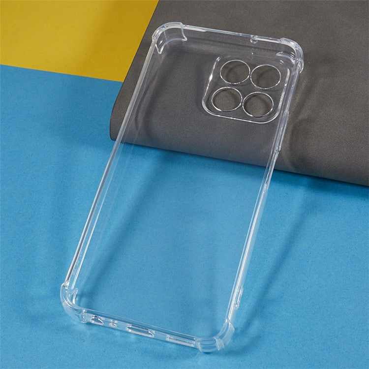 For Honor X8 5G Drop-proof Corner Phone Case Transparent Soft TPU Phone Cover