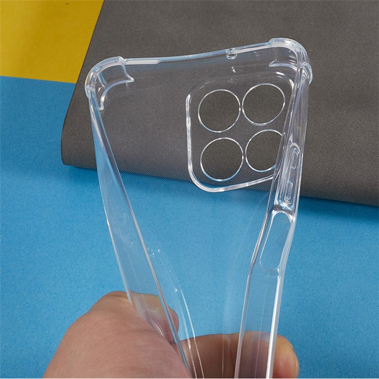 For Honor X8 5G Drop-proof Corner Phone Case Transparent Soft TPU Phone Cover