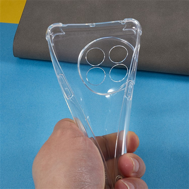 For OnePlus 11 5G Soft TPU Clear Phone Case 4 Thicken Corners Shockproof Back Cover