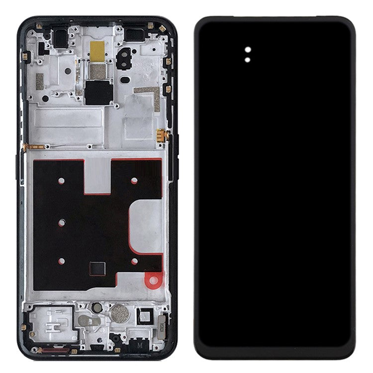 For OPPO Reno2 Z / Reno2 F Grade C OLED Screen and Digitizer Assembly + Frame Repair Part (without Logo) - Black