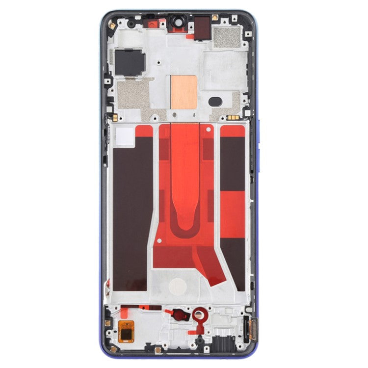 For OPPO Reno3 5G / Reno3 Youth / F15 / Find X2 Lite / K7 (2020) Grade C OLED Screen and Digitizer Assembly + Frame Repair Part (without Logo) - Blue